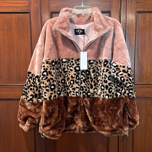NWT UGG Elaina Faux Fur Jacket - Picture 5 of 14